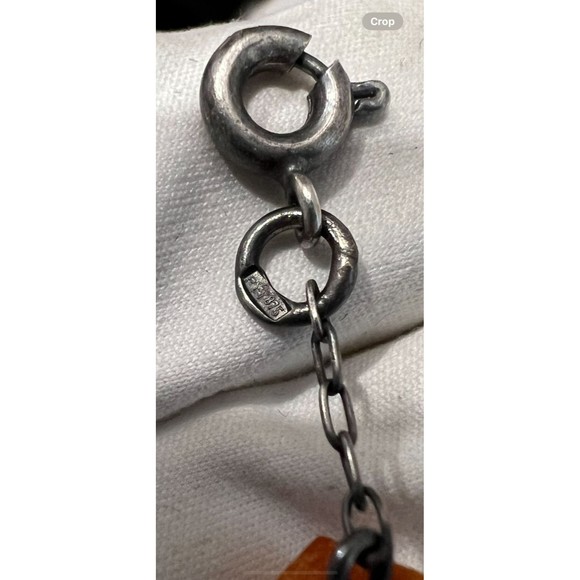 Vintage Baltic Amber Necklace Butterscotch Honey 875 Silver Chain USSR Soviet 老琥 - Picture 3 of 10